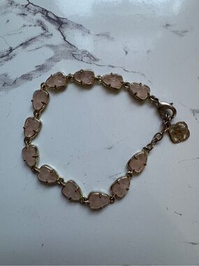 Rare Pink and Gold Kendra Scott Susanna Bracelet